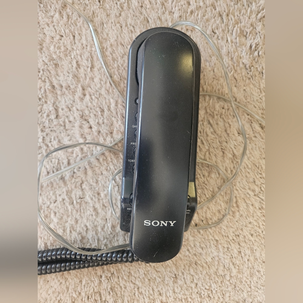 Sony Black Corded Telephone